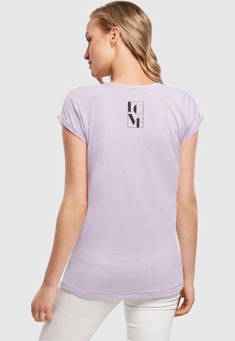 Merchcode Shirt 'Love' in Purple