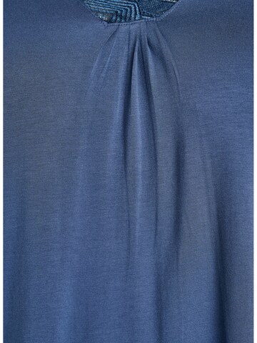 Camicia da notte 'Mhali' di Zizzi in blu