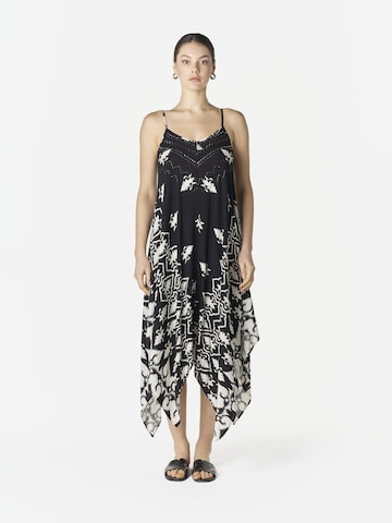 KOROSHI Kleid in Schwarz: Vorderseite