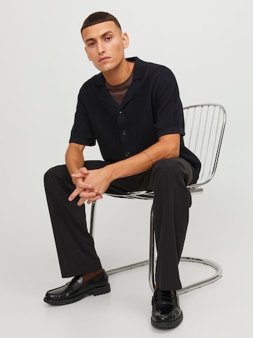 JACK & JONES Strickjacke 'VALENCIA' in Schwarz