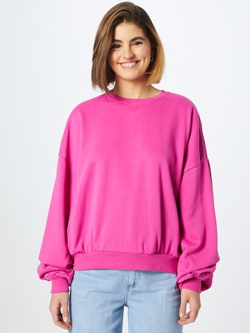 Urban Classics Sweatshirt in Pink: front