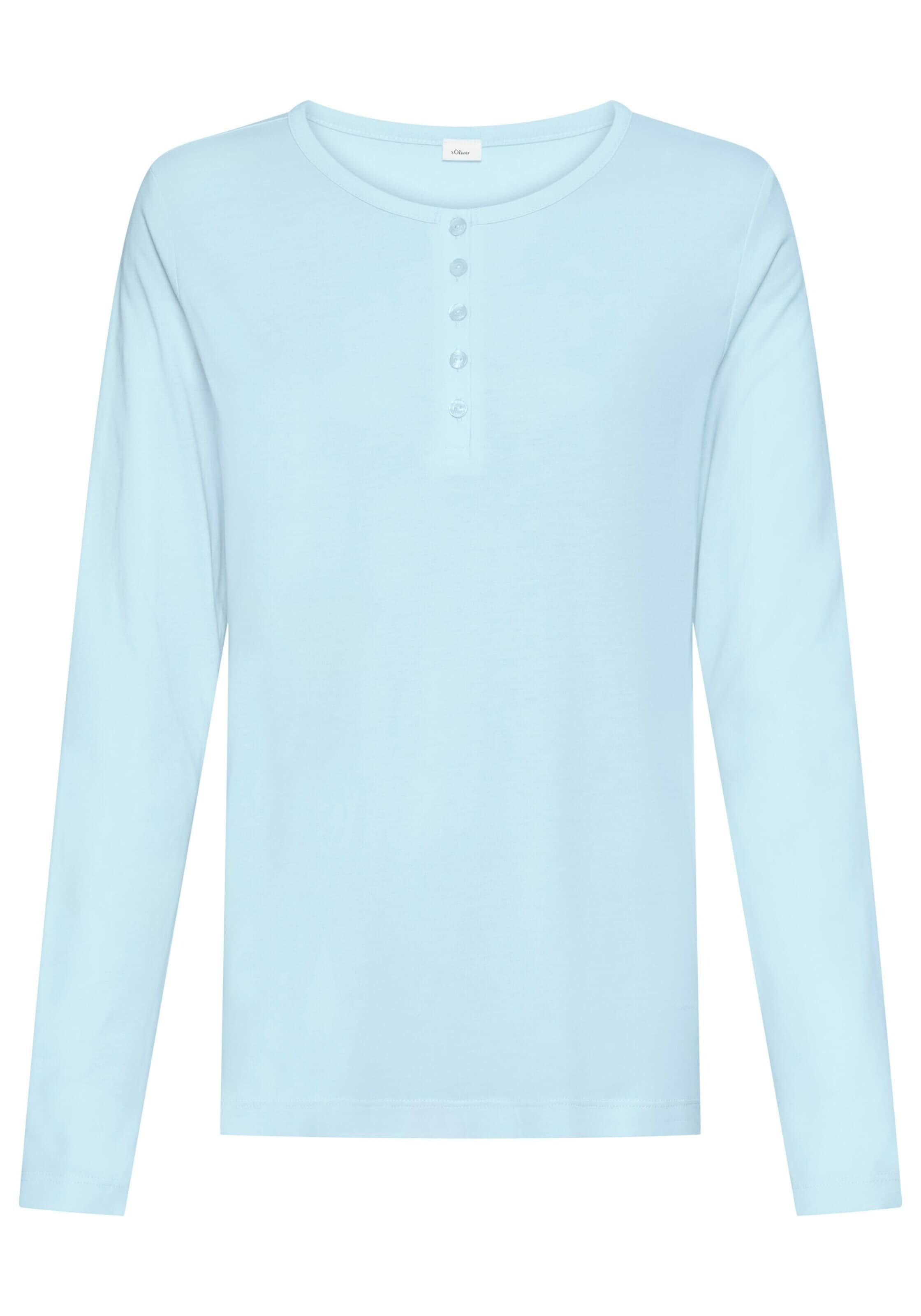 s.Oliver - Camiseta para dormir en azul: frente