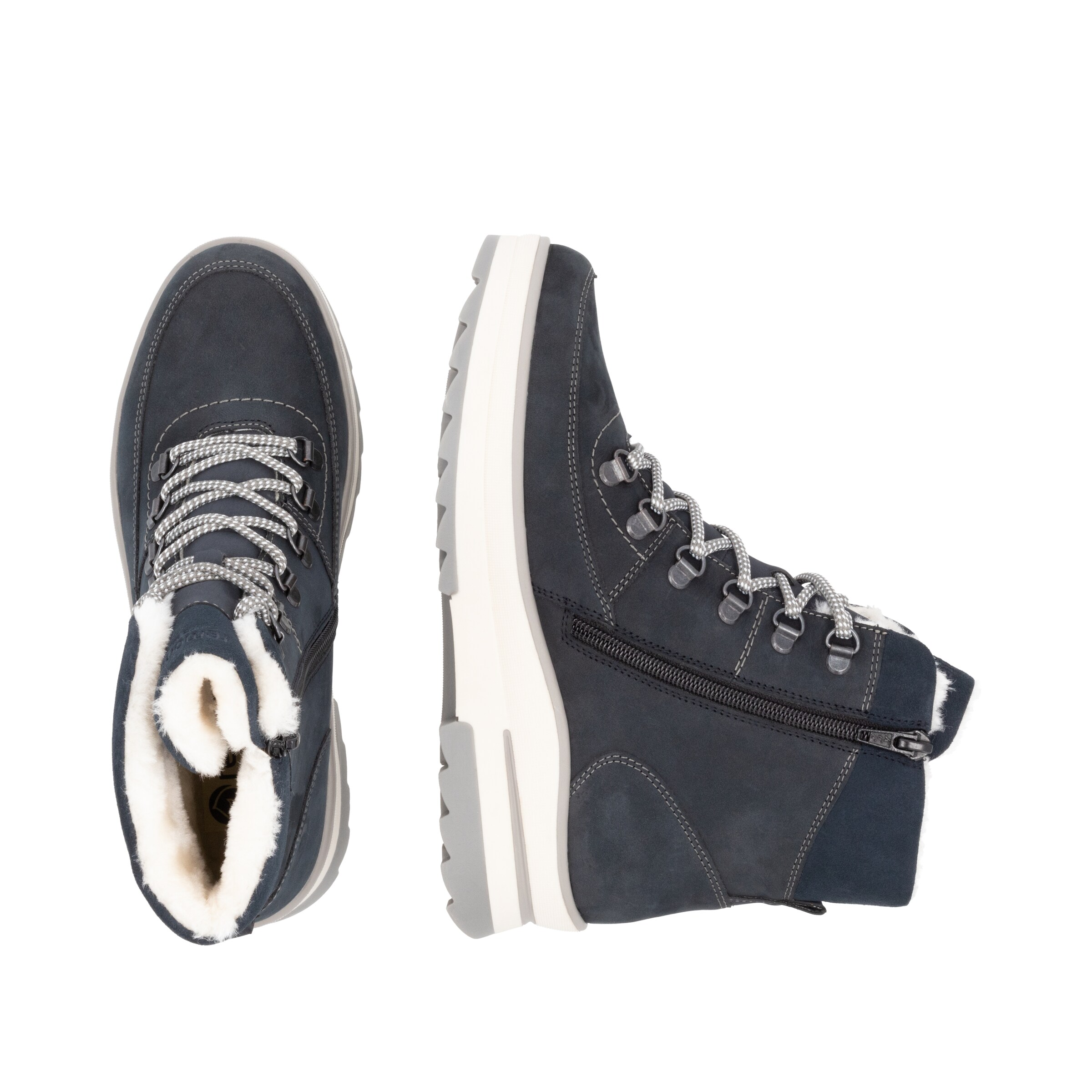 Bottes à lacets REMONTE en bleu