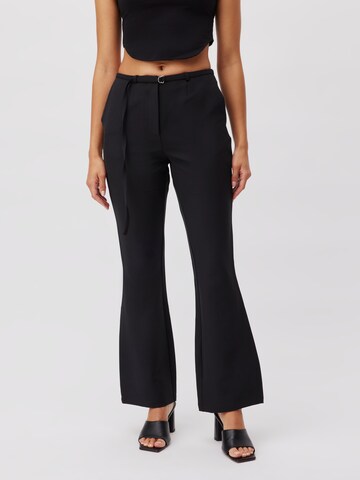 LeGer by Lena Gercke - Acampanado Pantalón 'Deborah' en negro: frente