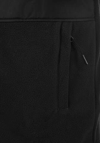 INDICODE JEANS Fleece jas 'Birch' in Zwart