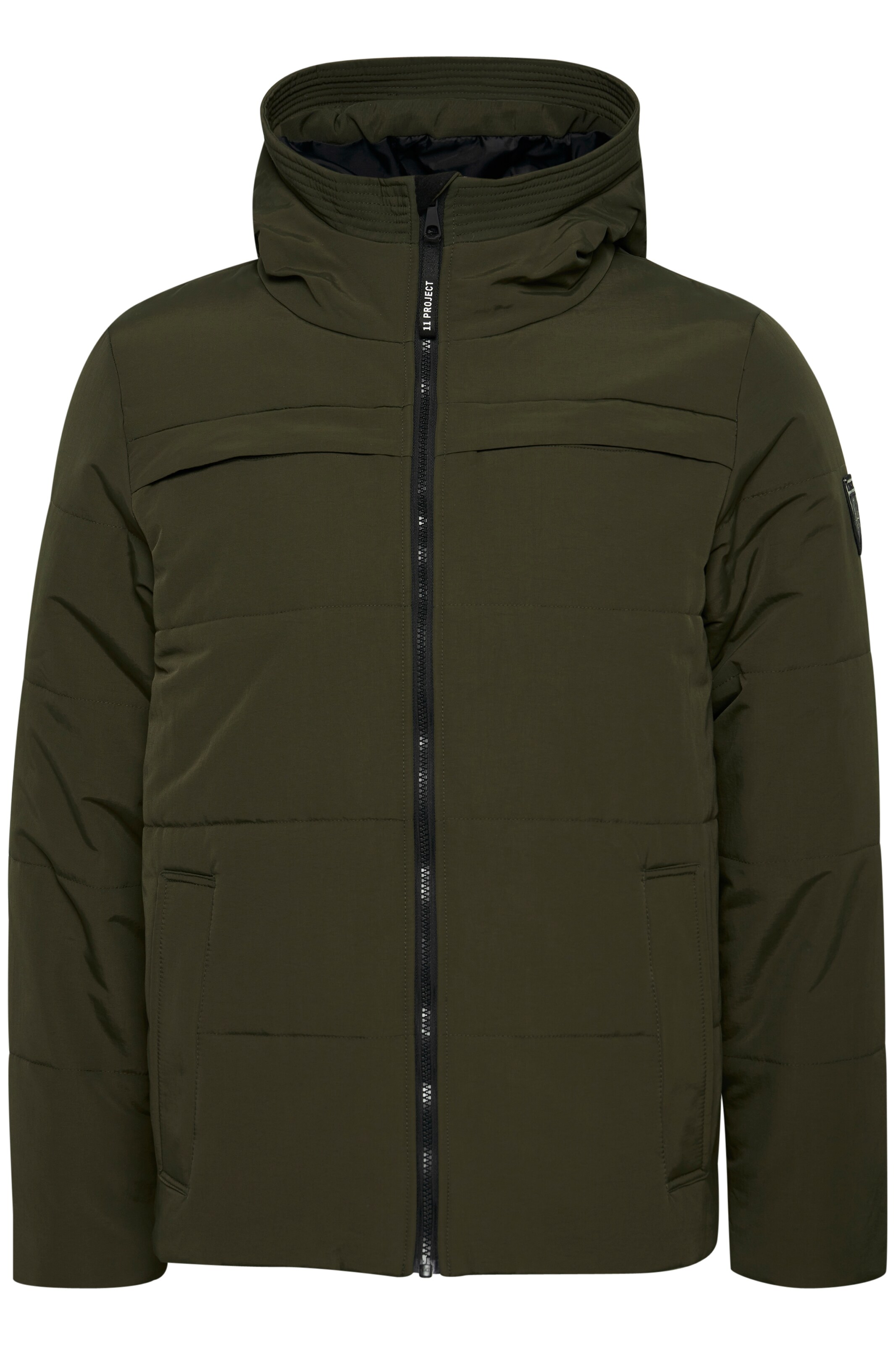 11 Project Winterjas 'BRAM' in Groen: voorkant