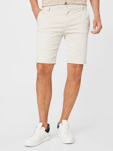 Regular Pantalon chino Goldgarn en beige : devant