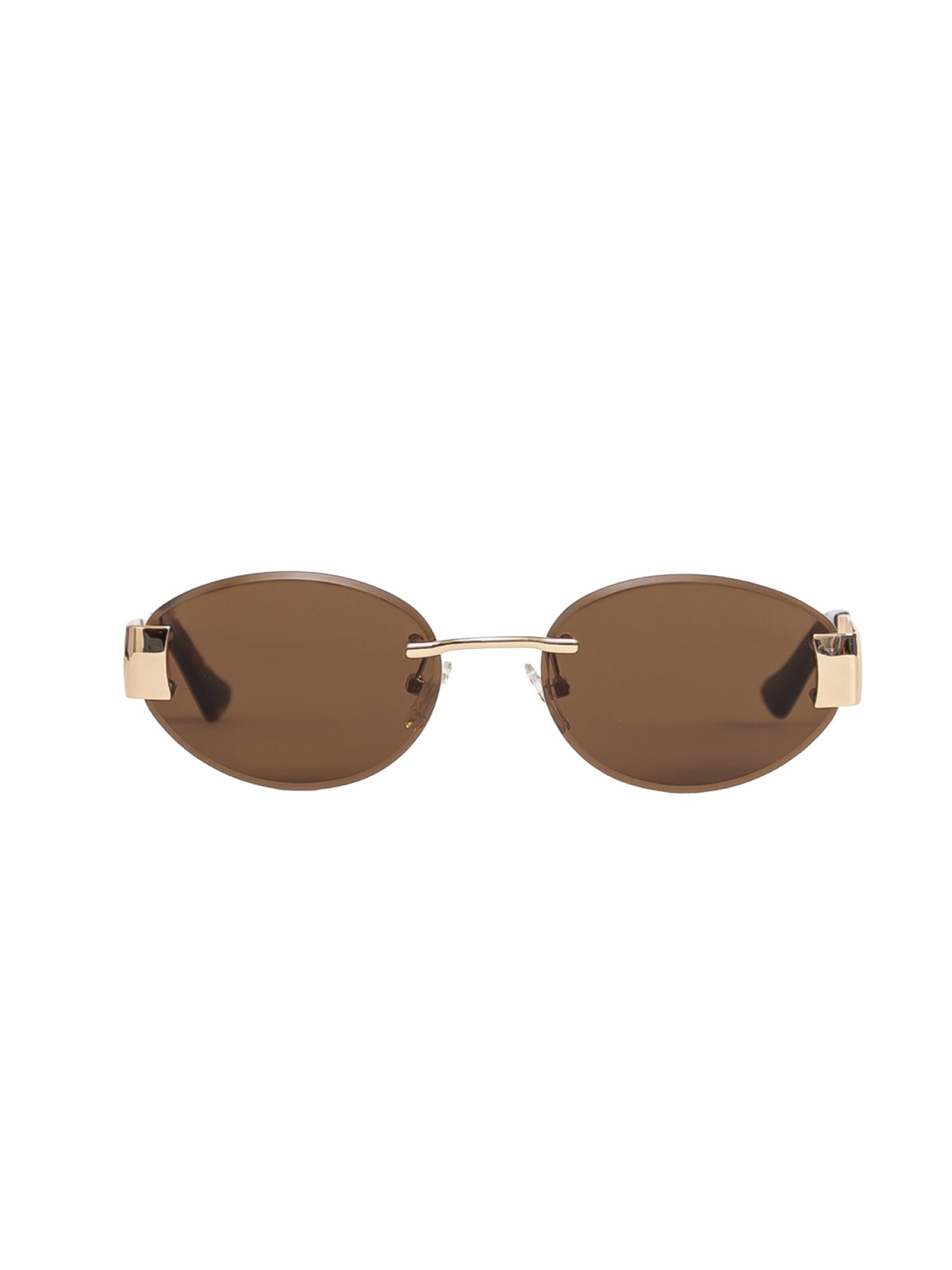 L'Arte Milano Sunglasses in Gold: front