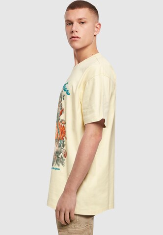 2Y Premium T-Shirt 'Flowers' in Gelb