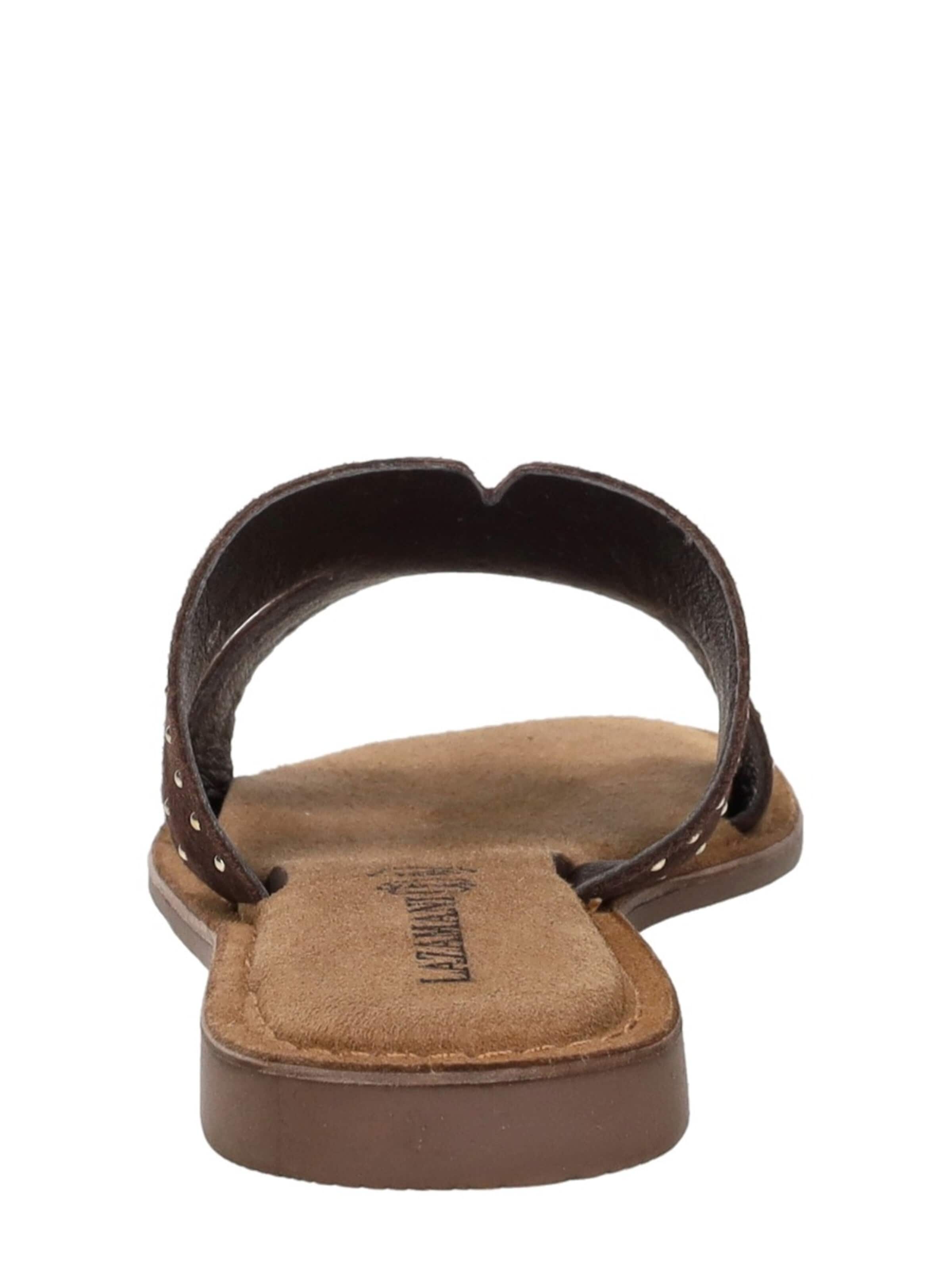 LAZAMANI Huisschoenen 'Lina' in Bruin