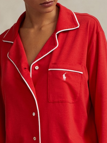 Pyjama ' Long Sleeve Set ' Polo Ralph Lauren en rouge