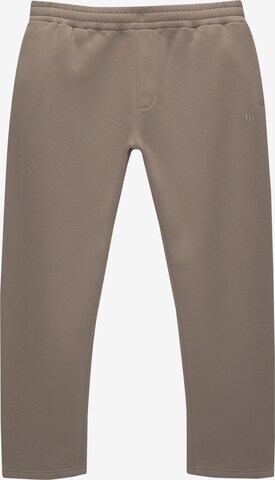 Loosefit Pantalon Pull&Bear en marron : devant