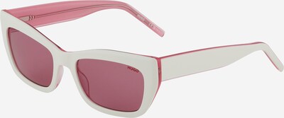 Ochelari de soare HUGO pe roz pal / alb, Vizualizare produs