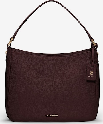 Borsa a spalla 'Bologna' di Lazarotti in rosso: frontale