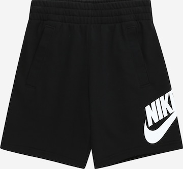 Nike Sportswear - Pantalón 'Club Fleece' en negro: frente