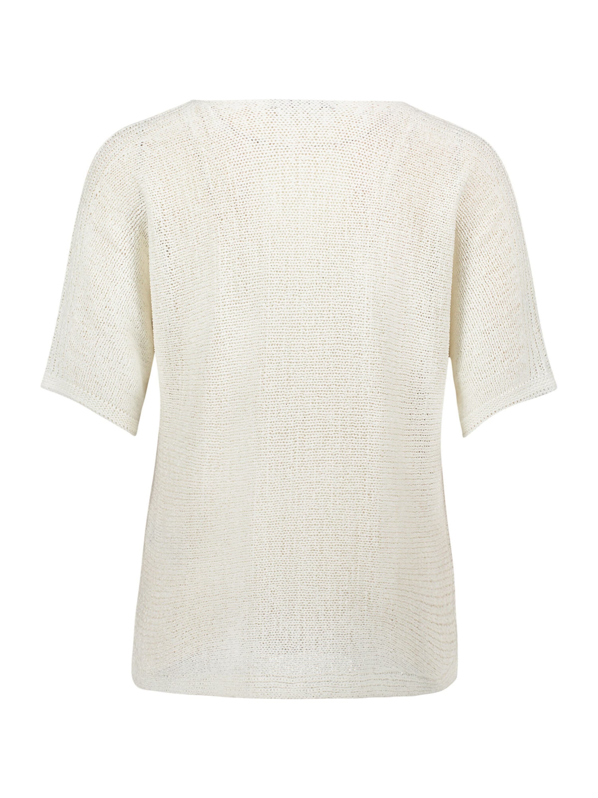 Betty Barclay Strickpullover kurzarm in Weiß