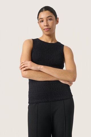 SOAKED IN LUXURY Top 'Shacia' in Black: front