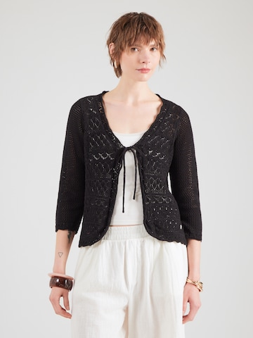 ZABAIONE Knit cardigan 'Al44ba' in Black: front