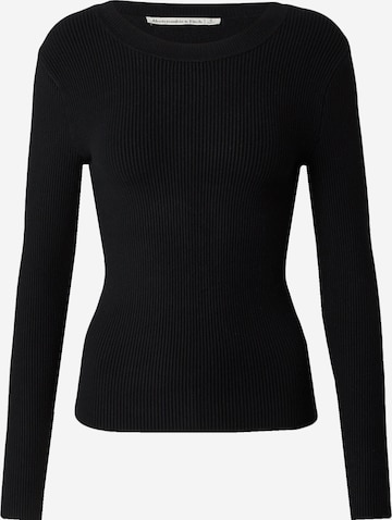 Pull-over Abercrombie & Fitch en noir : devant