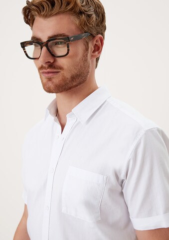 s.Oliver Regular fit Button Up Shirt in White