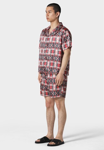Fit confort Chemise 'COCKPIT CUBAN' Pas De Monaco en rouge