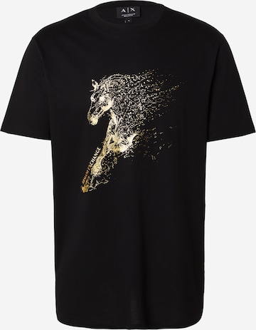 juoda ARMANI EXCHANGE Marškinėliai: priekis