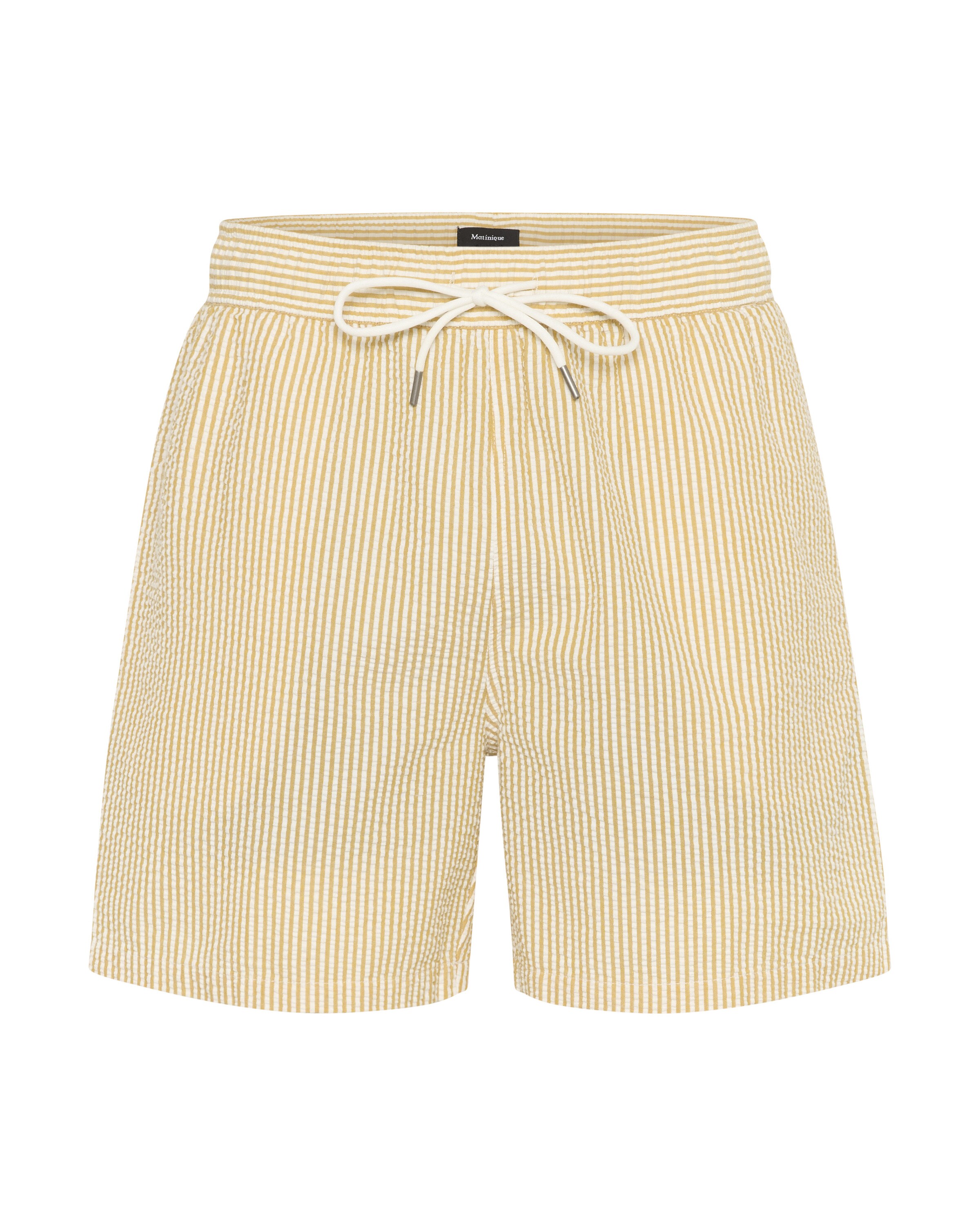 Shorts de bain Matinique en jaune : devant