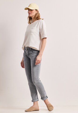 STREET ONE Slimfit Jeans in Grau