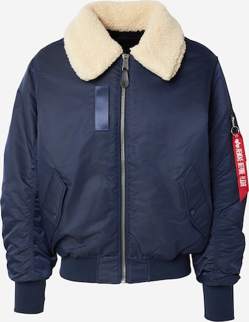 Geacă de primăvară-toamnă 'B-15' de la ALPHA INDUSTRIES pe albastru: față
