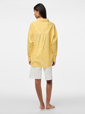 PIECES Blouse 'PCFeline' in Yellow