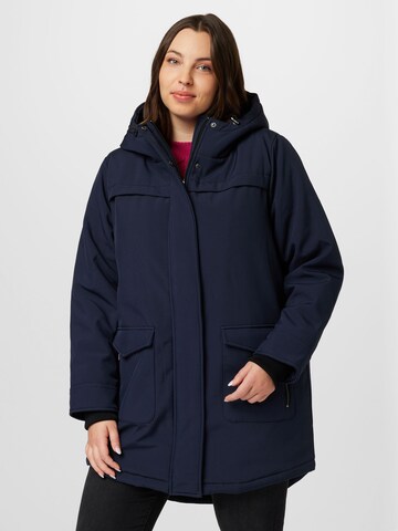 ONLY Carmakoma Between-seasons coat 'Maastricht' in Blue: front