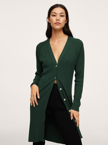 Cardigan 'Almar' MANGO en vert : devant