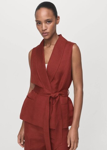 MANGO Vest 'Blanca-W' in Orange: front