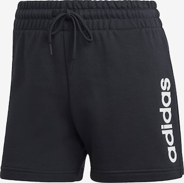 ADIDAS SPORTSWEAR - regular Pantalón deportivo 'Essentials' en negro: frente