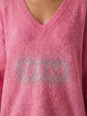 Pull-over oversize 'Silja' americandreams en rose