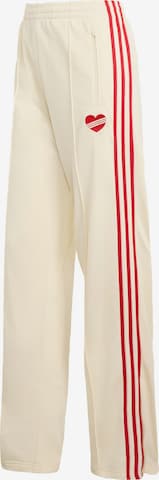 ADIDAS ORIGINALSLoosefit Hlače 'Firebird' - bijela boja: prednji dio