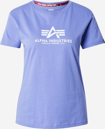 purpurinė ALPHA INDUSTRIES Marškinėliai: priekis