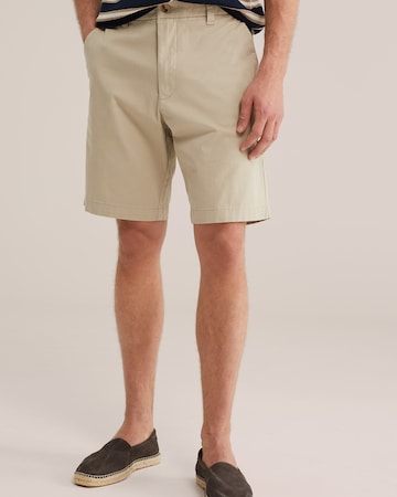 WE Fashion Свободный крой Брюки-чинос в Бежевый: спереди