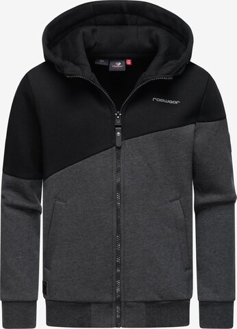 Ragwear Zip-Up Hoodie in Grey: front