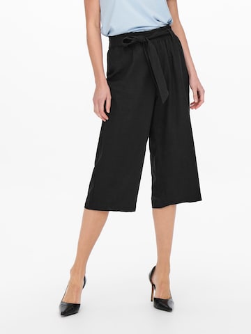 JDY Wide leg Broek 'SAY' in Zwart: voorkant