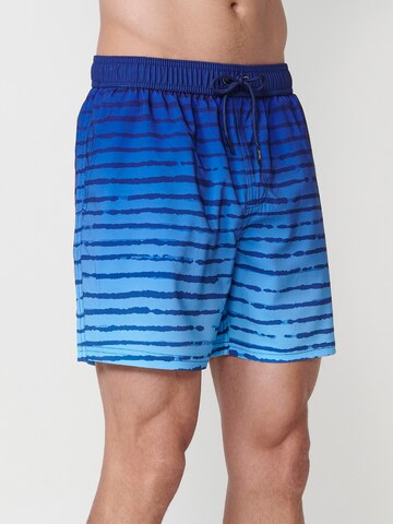 KOROSHI Board Shorts in Blue: front