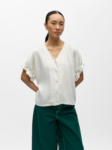 OBJECT Bluza 'OBJFRAME' | bela barva: sprednja stran