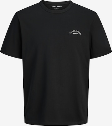 Jack & Jones Plus T-Shirt 'JJCOLLEGE' in Schwarz: Vorderseite