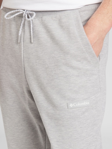 Effilé Pantalon de sport COLUMBIA en gris