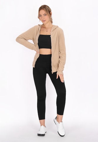 faina Athlsr Fleece jacket in Beige