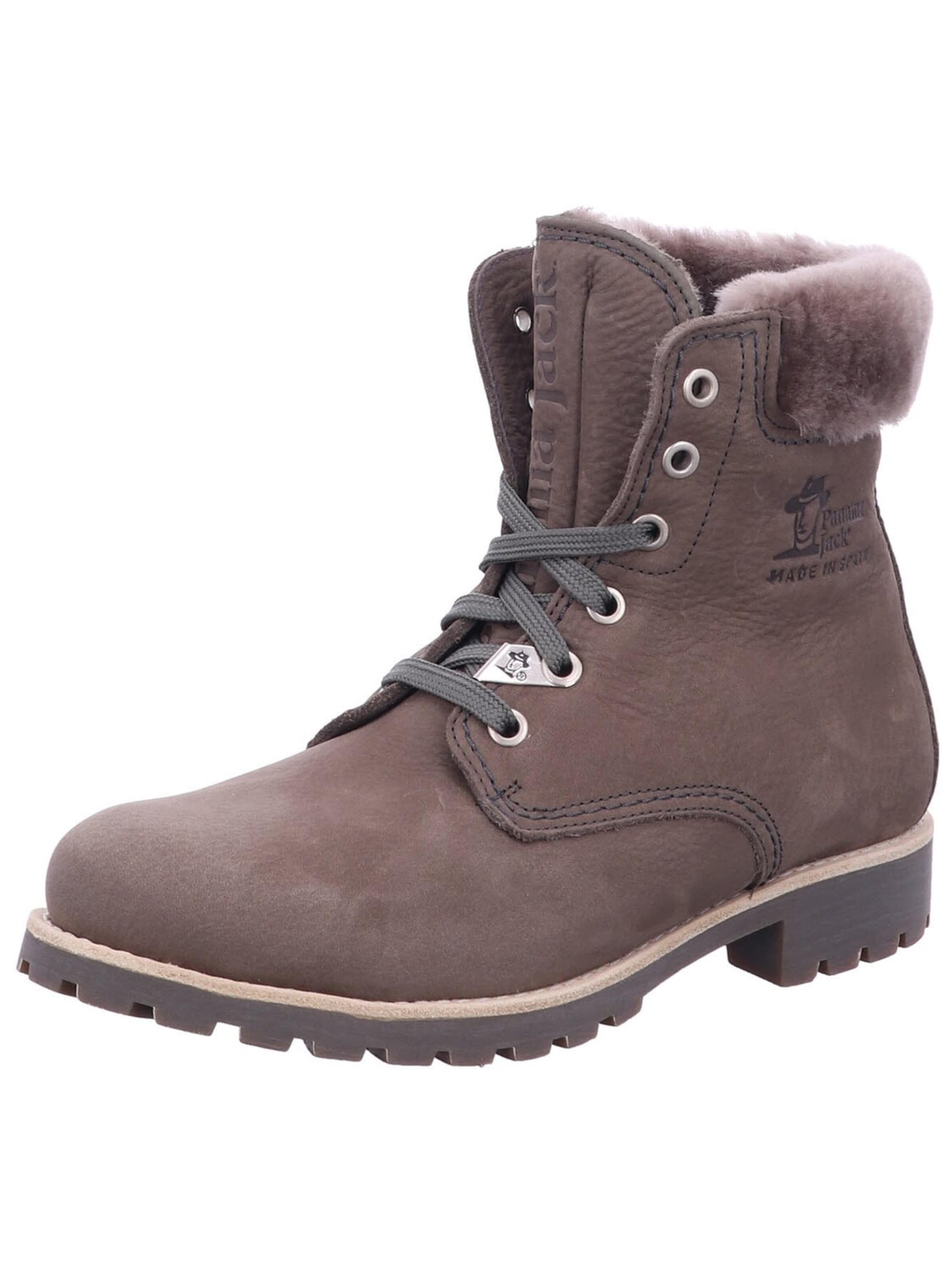 PANAMA JACK Boots 'Stiefeletten/Boot Damen Panama 03 Igloo B20 Nubukleder in grau' in Grey: front
