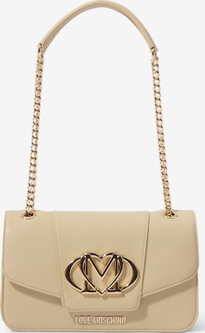 Love Moschino - Bolso de hombro en blanco: frente