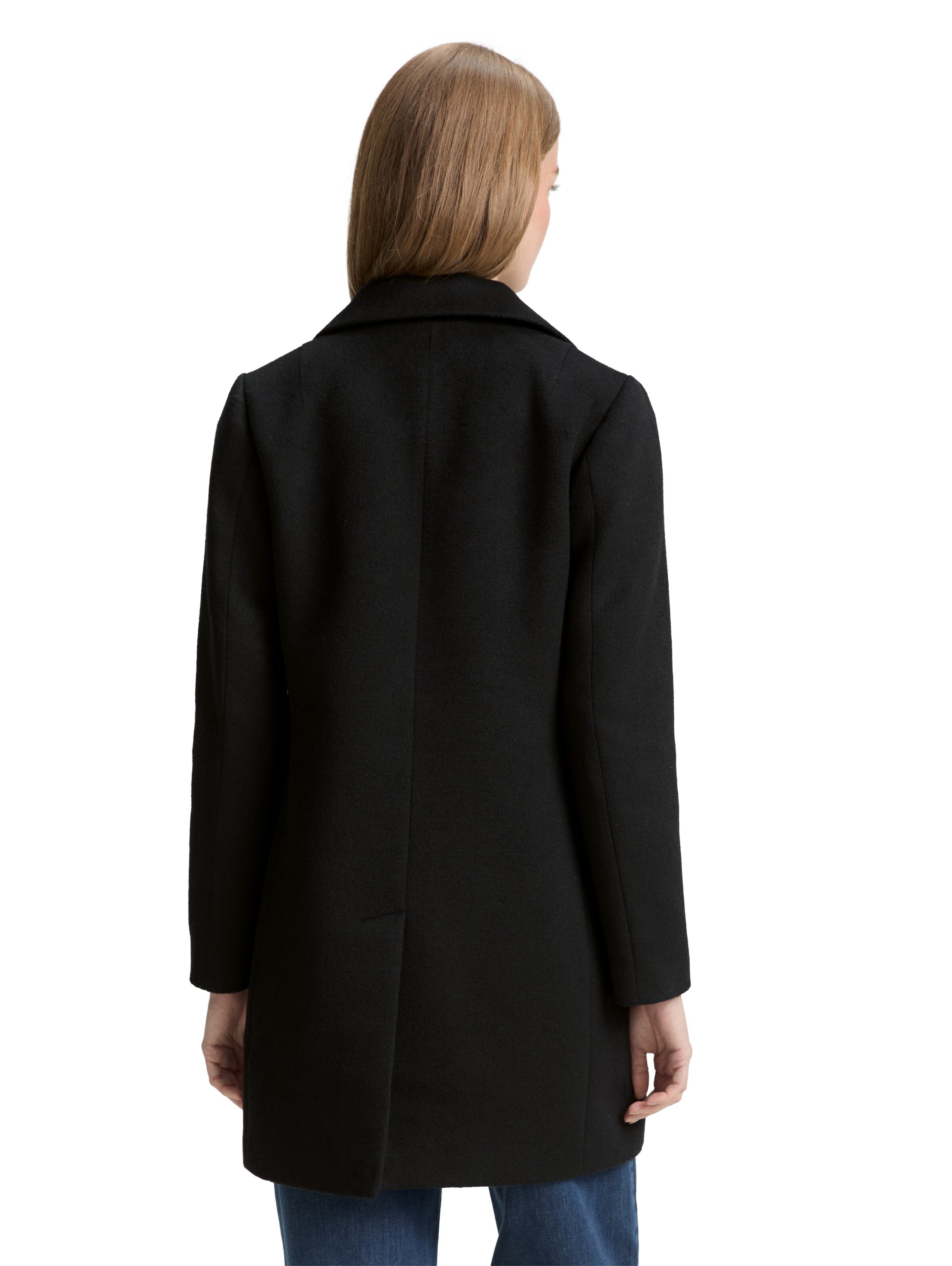 TOM TAILOR DENIM Between-Seasons Coat in Black