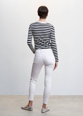 MANGO Skinny Jeans 'Isa' in White