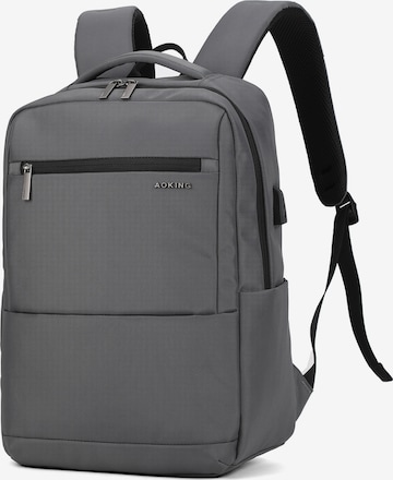 Aoking Backpack in Grey: front
